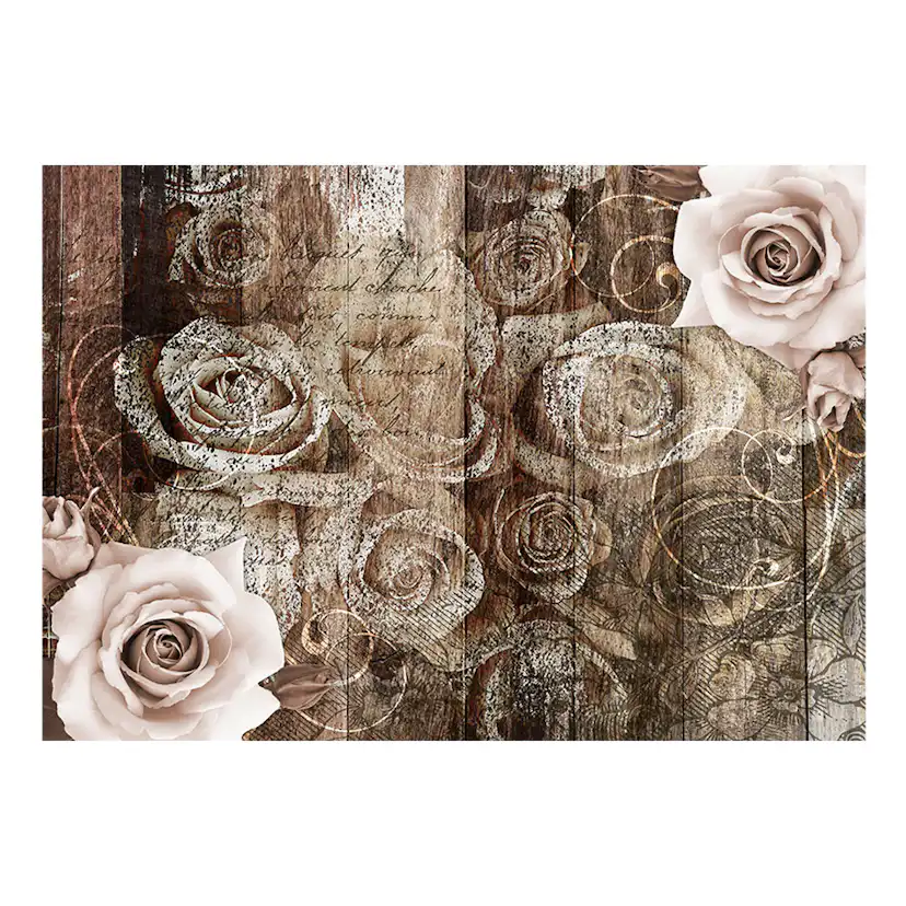 Fototapet Arkiio Old Wood & Roses
