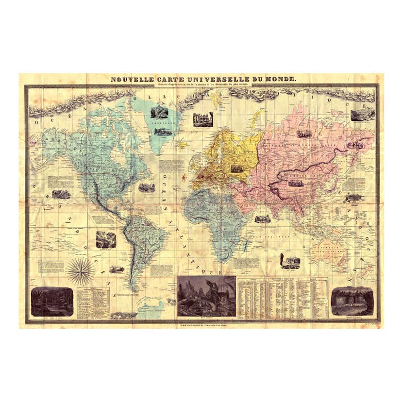 Fototapet Arkiio Nouvelle Carte Universelle Du Monde