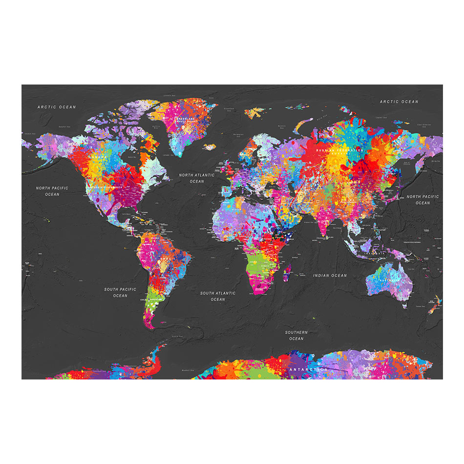 Fototapet Arkiio World Map Synesthesia