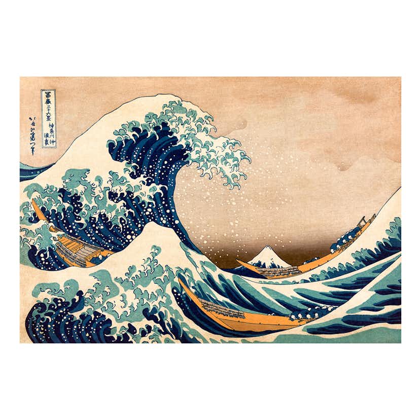 Fototapet Arkiio Hokusai: The Great Wave Off Kanagawa Reproduction
