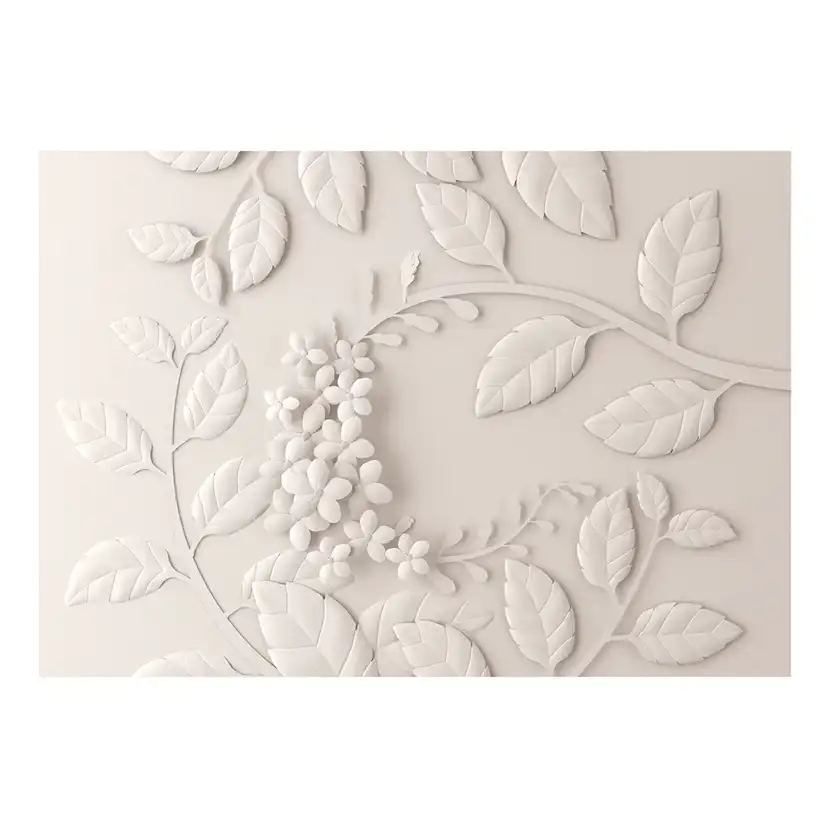 Fototapet Arkiio Paper Flowers Cream