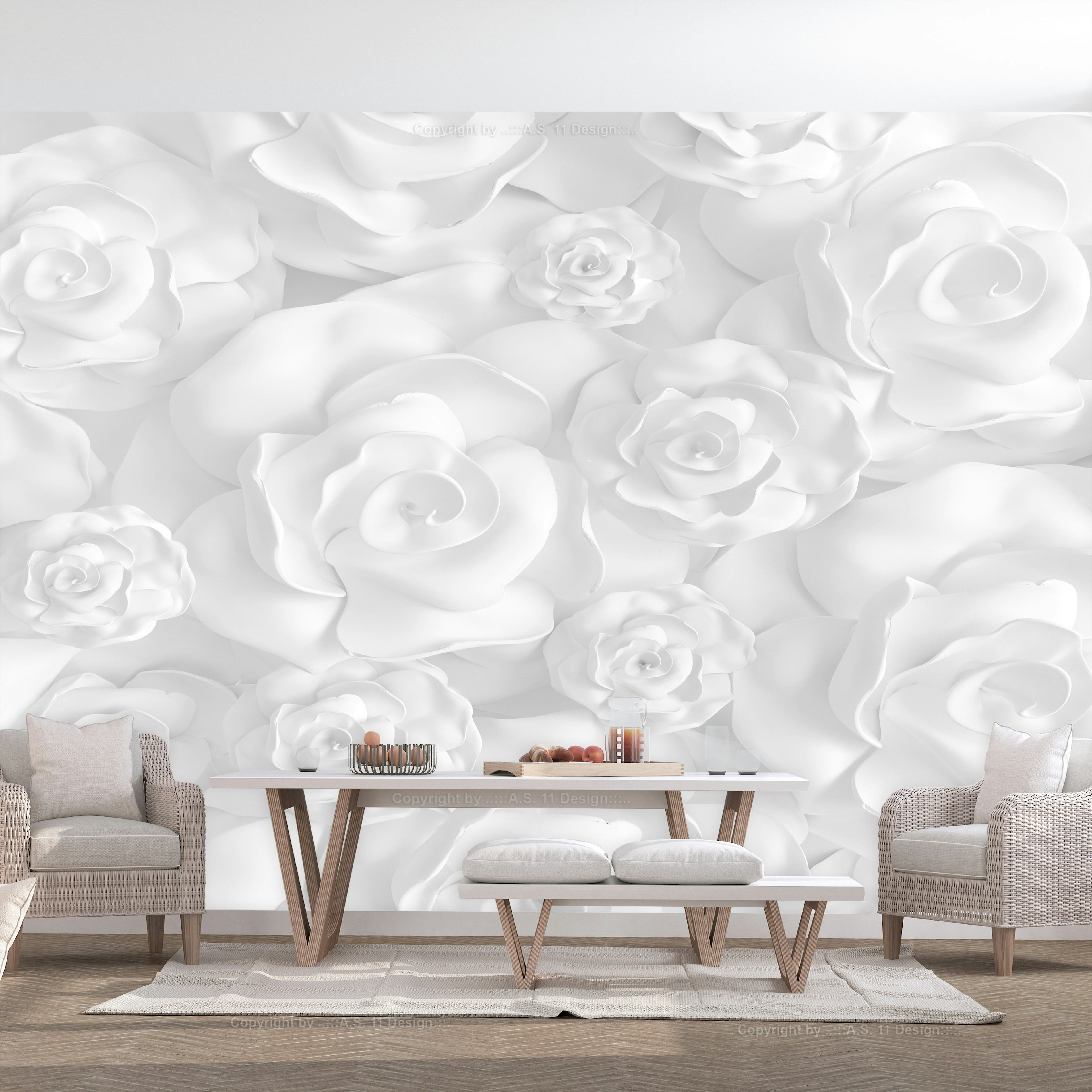 Fototapet Arkiio Plaster Flowers