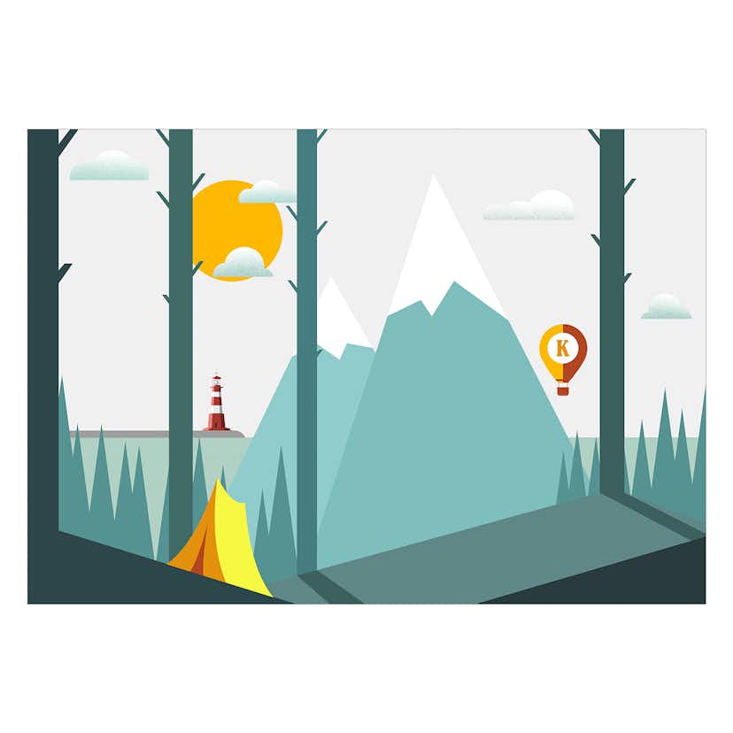 Fototapet Arkiio On The Camping