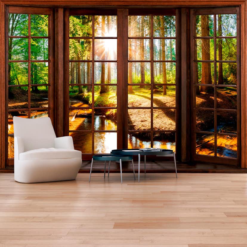 Fototapet Arkiio Självhäftande Forest Terrace