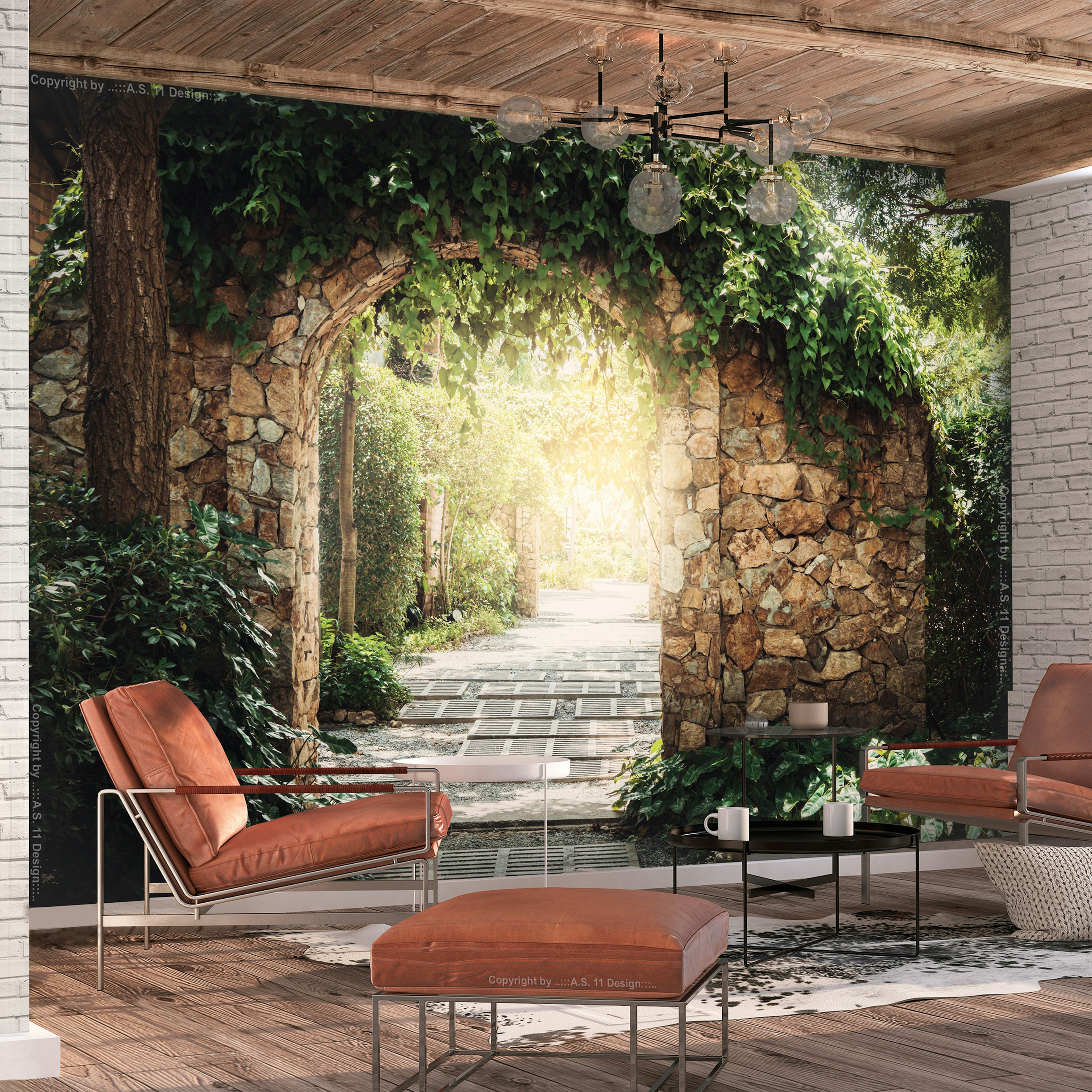 Fototapet Arkiio Självhäftande Sunny Alley