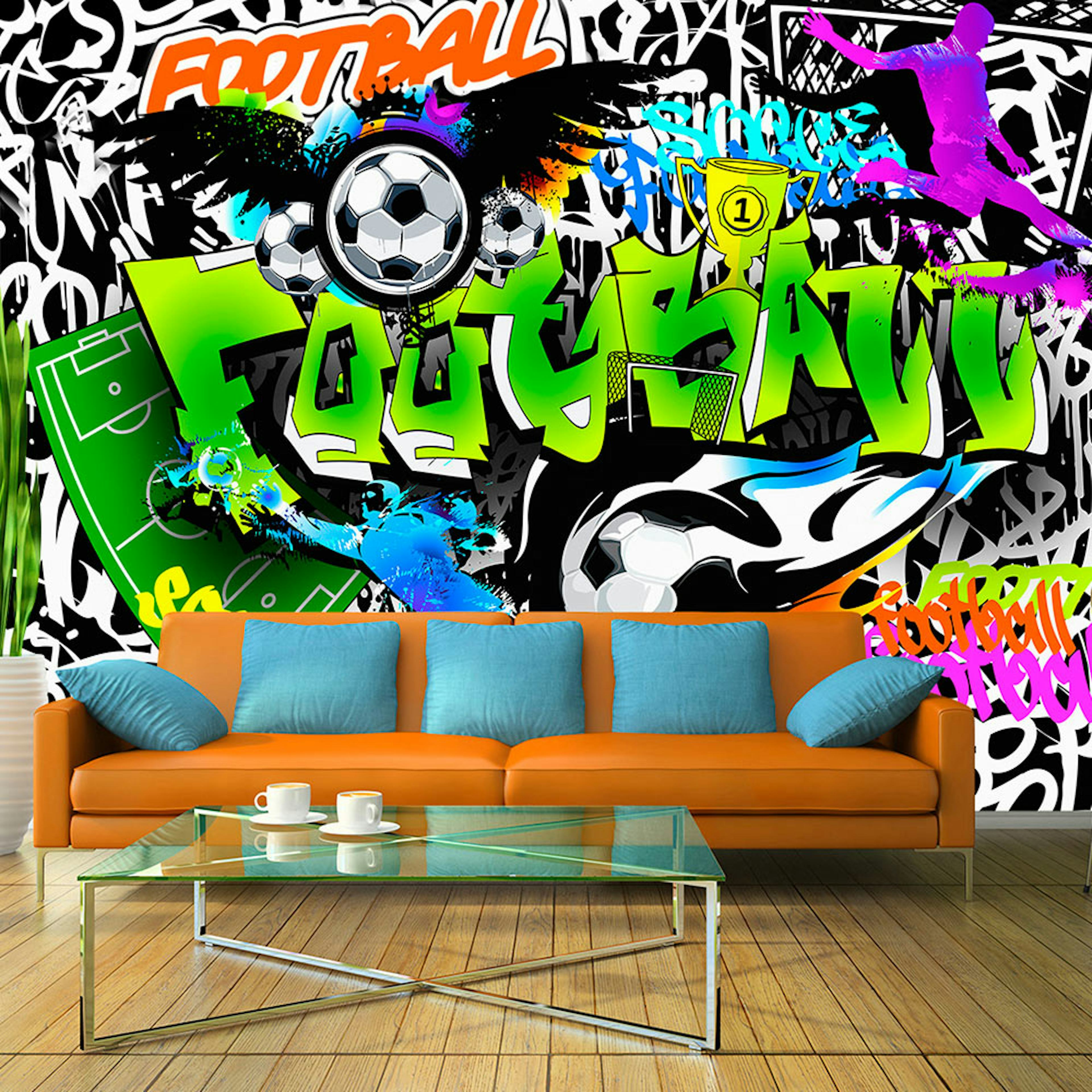 Fototapet Arkiio Football Graffiti