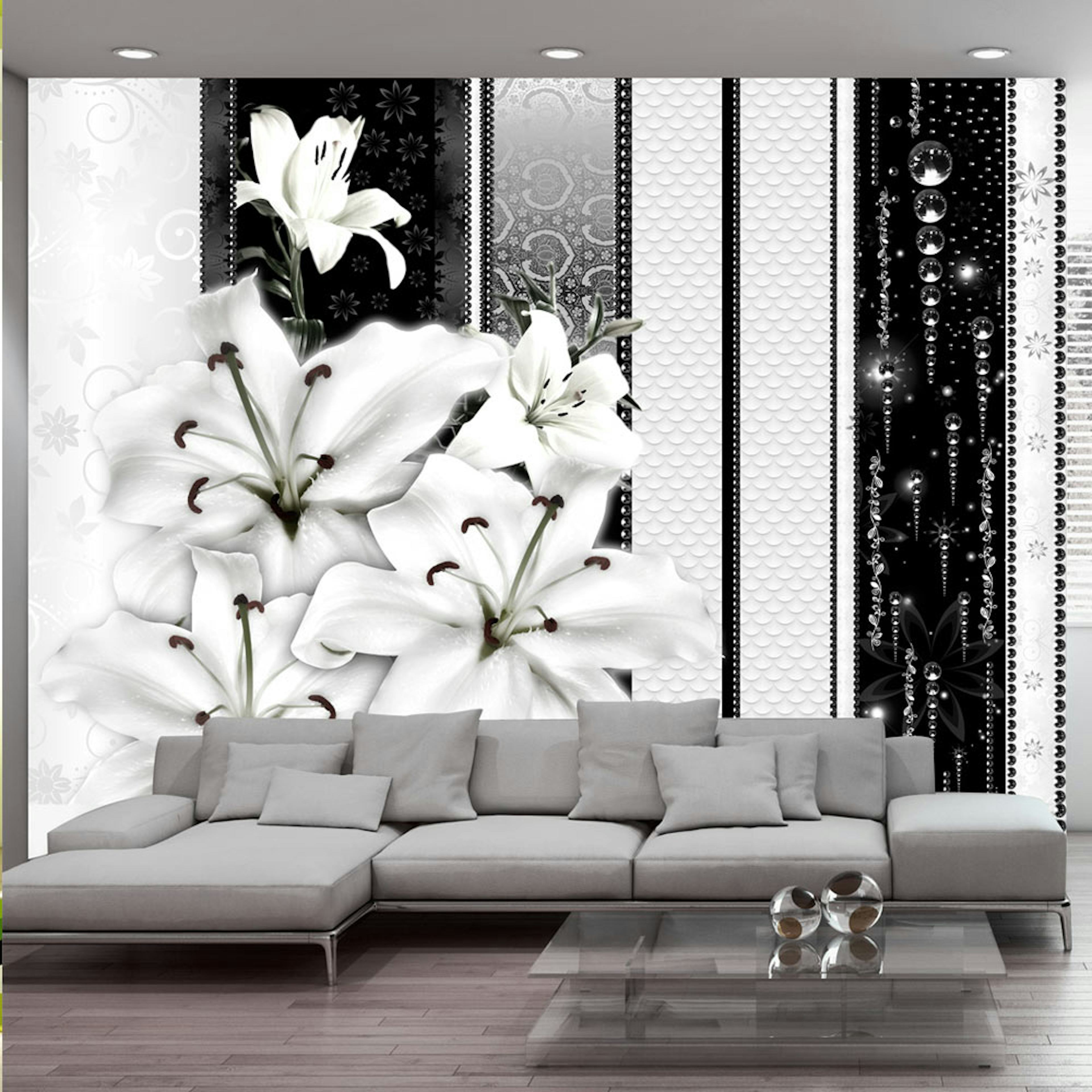 Fototapet Arkiio Crying Lilies In White