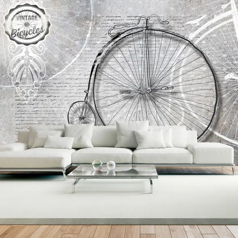 Fototapet Arkiio Vintage Bicycles Black And White