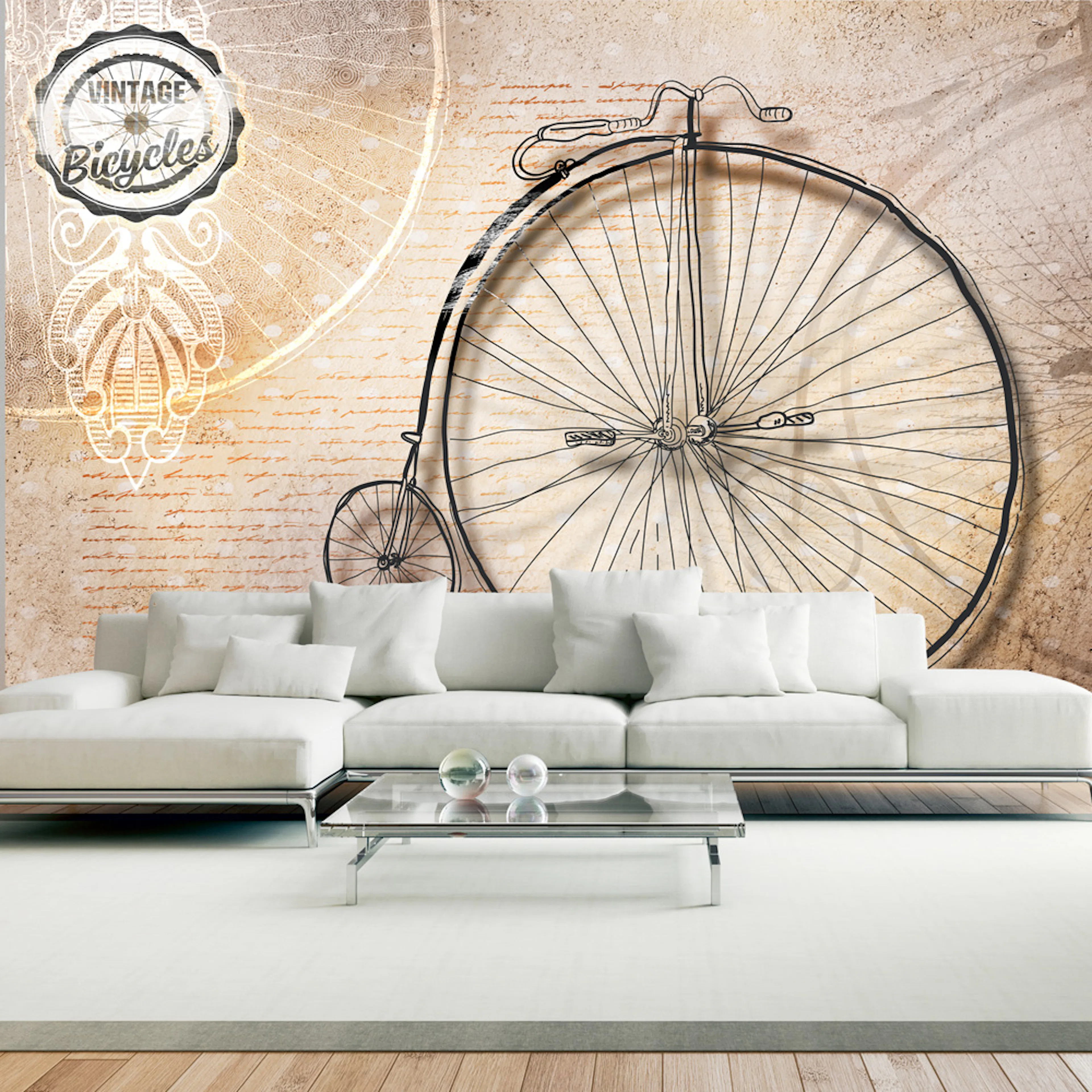 Fototapet Arkiio Vintage Bicycles Sepia