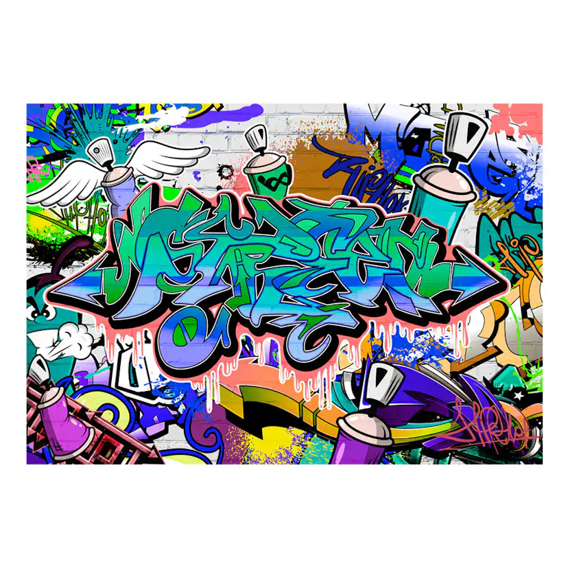 Fototapet Arkiio Graffiti: Blue Theme