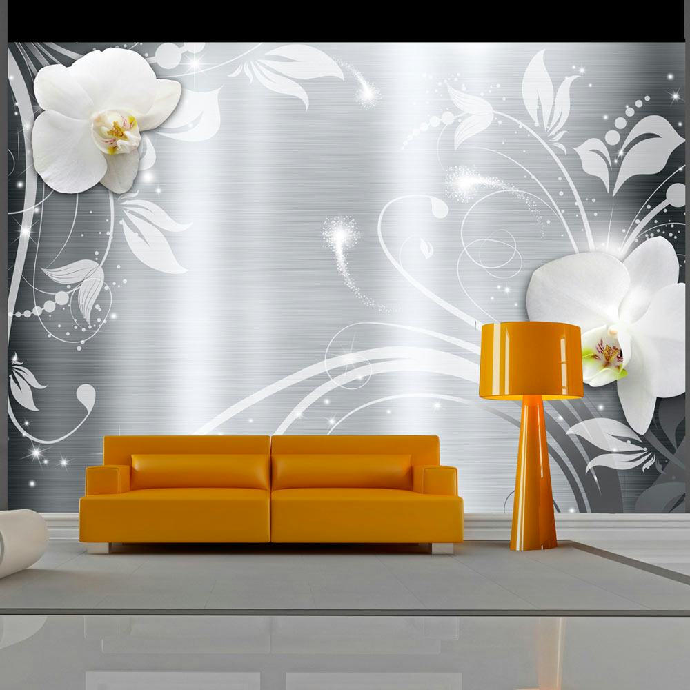 Fototapet Arkiio Orchids On Steel