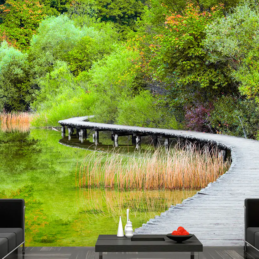 Fototapet Arkiio Självhäftande Beautiful Green