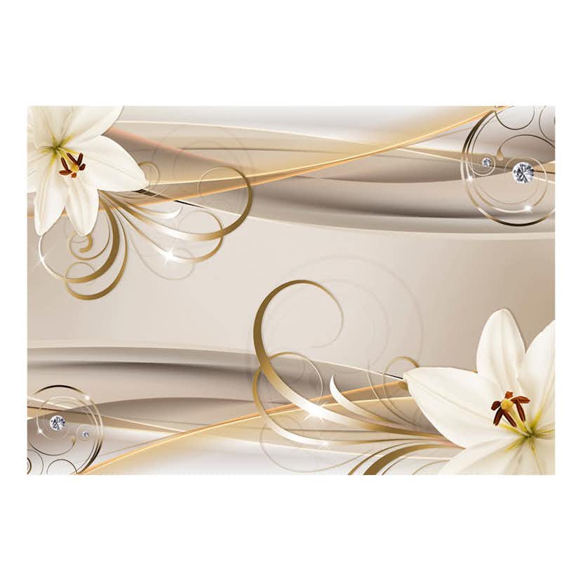 Fototapet Arkiio Lilies And The Gold Spirals
