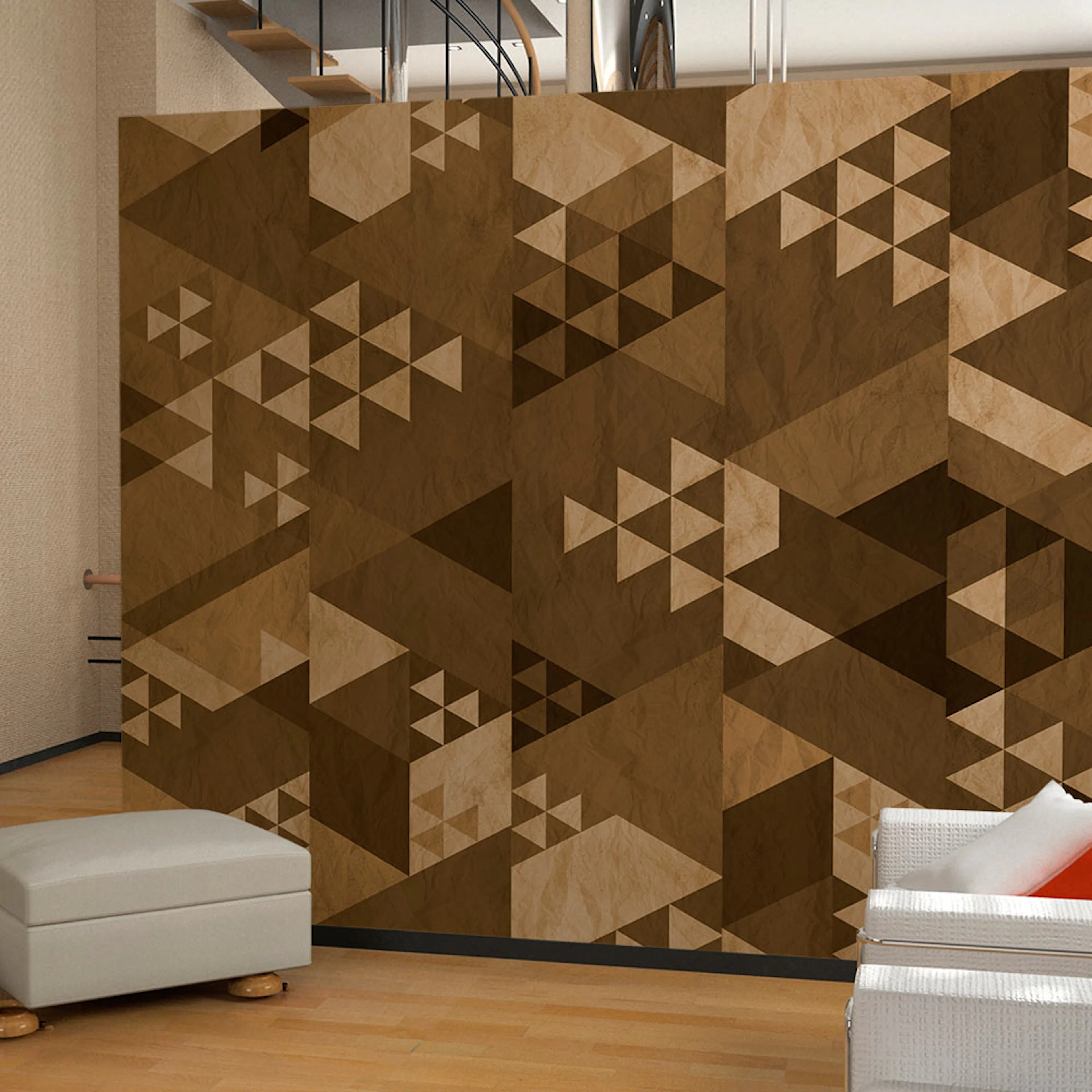 Fototapet Arkiio Brown patchwork 50x1000 cm