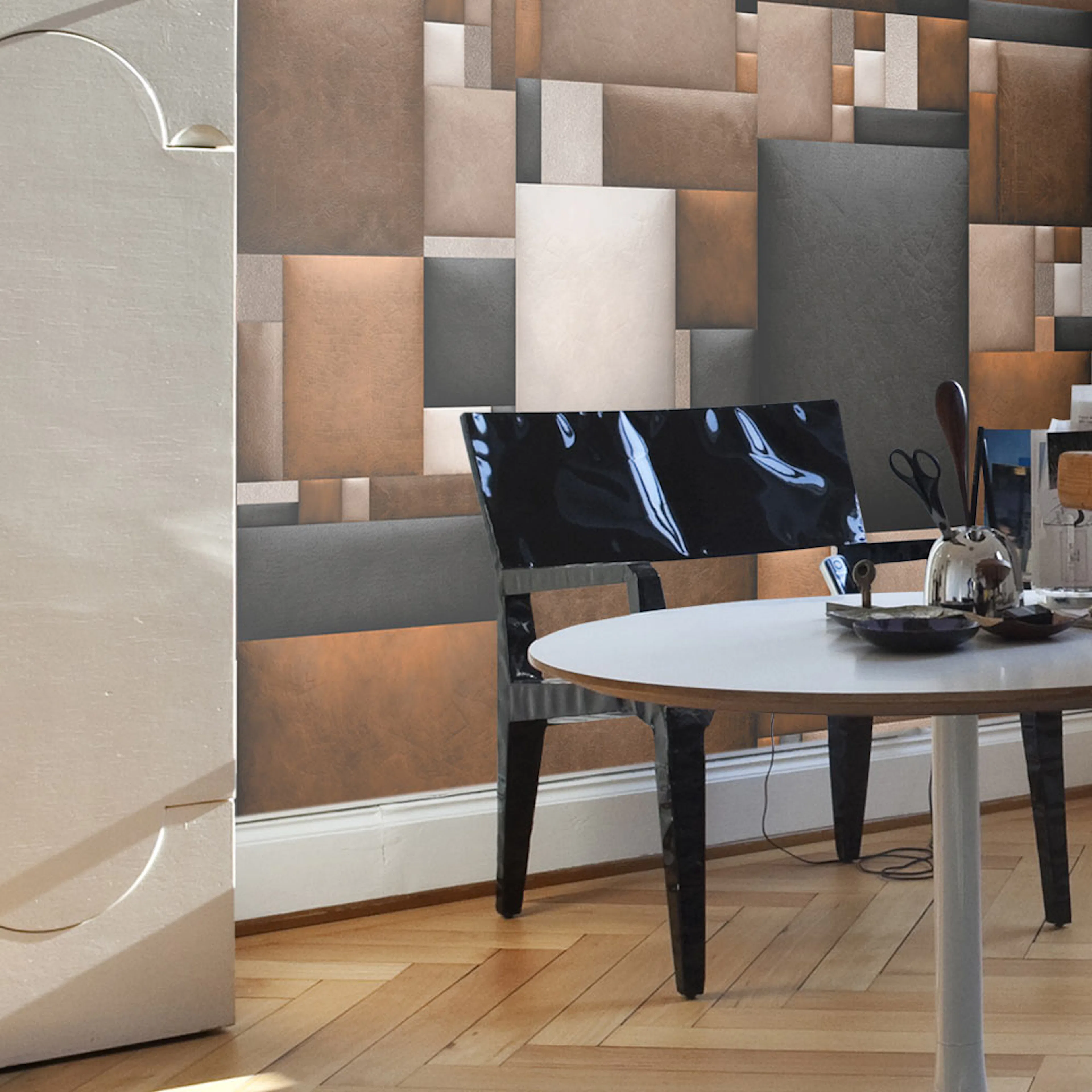 Fototapet Arkiio Leather blocks 50x1000 cm