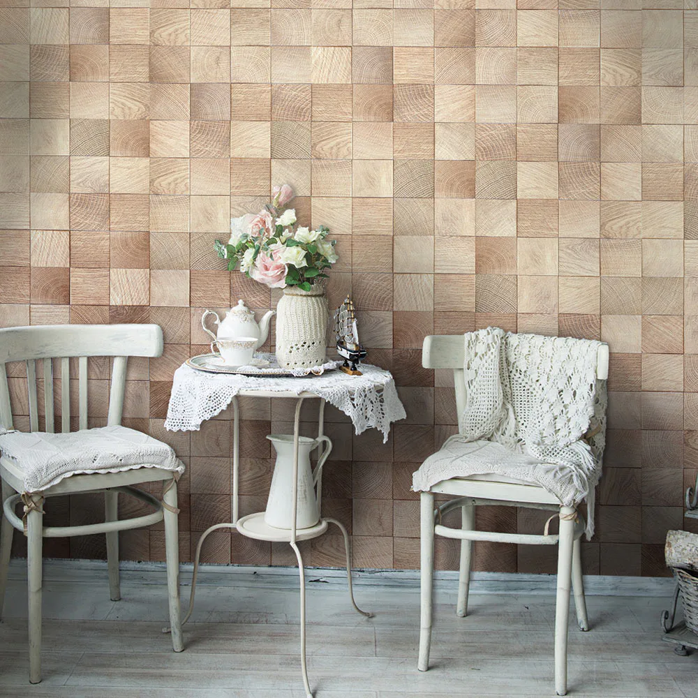 Fototapet Arkiio Wooden geometry 50x1000 cm