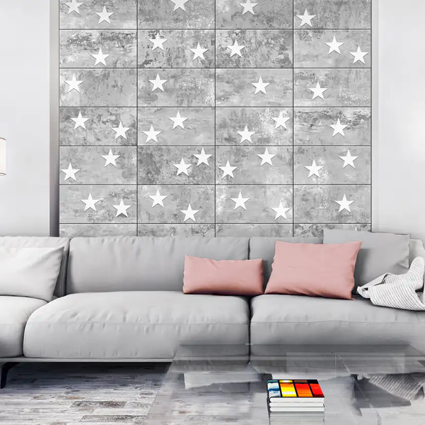 Fototapet Arkiio Stars On Concrete 50x1000 cm