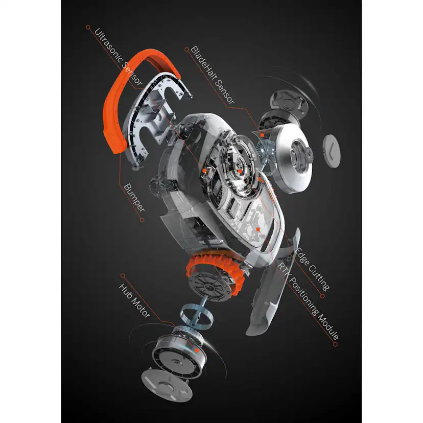 Robotgräsklippare Segway Navimow H500E Utan Slinga