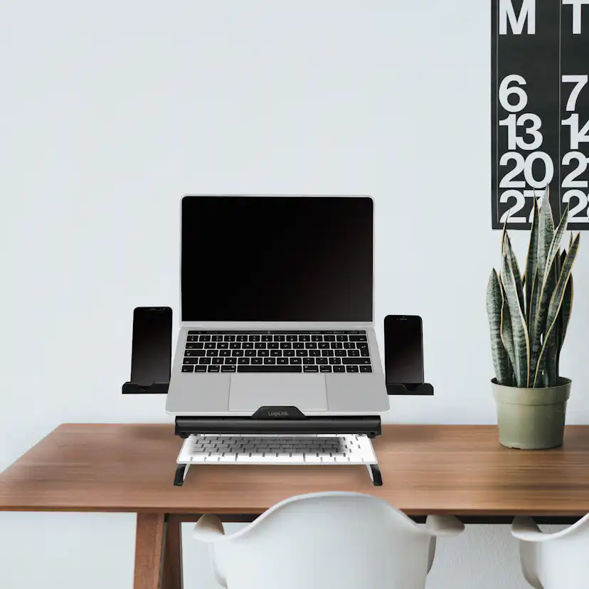 Hopfällbart Laptopställ LogiLink Höjdjusterbart