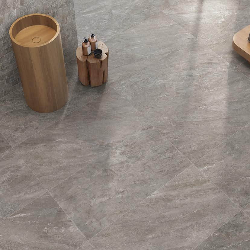 Klinker Lhådös Stone 60x60 cm Mörkgrå