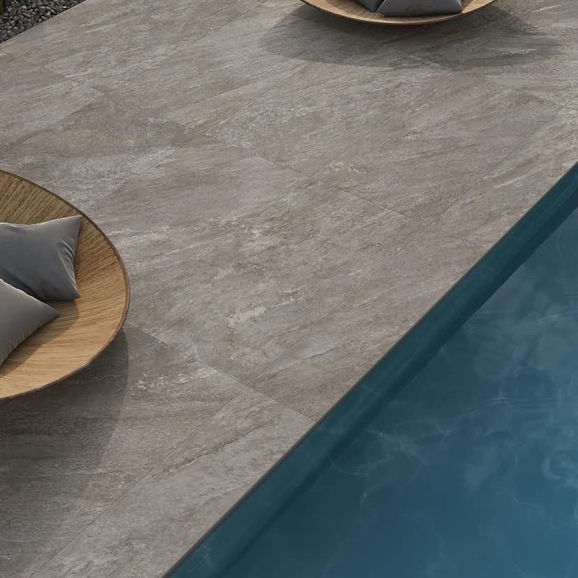 Klinker Lhådös Stone 60x60 cm Mörkgrå