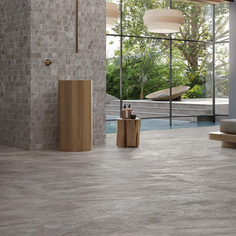 Klinker Lhådös Stone 60x60 cm Mörkgrå