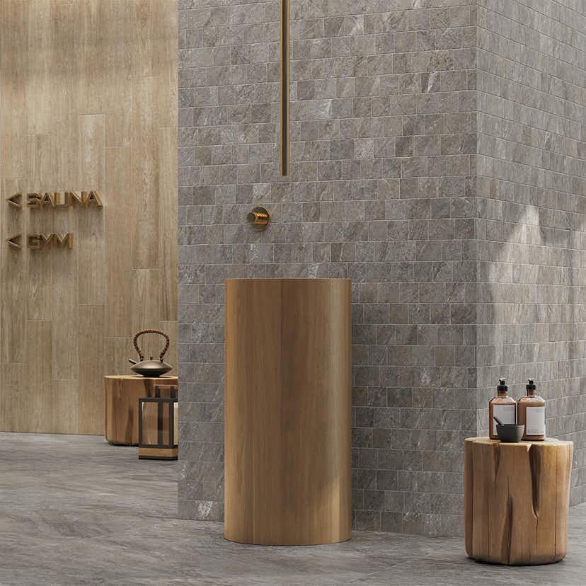 Klinker Lhådös Stone 60x60 cm Mörkgrå