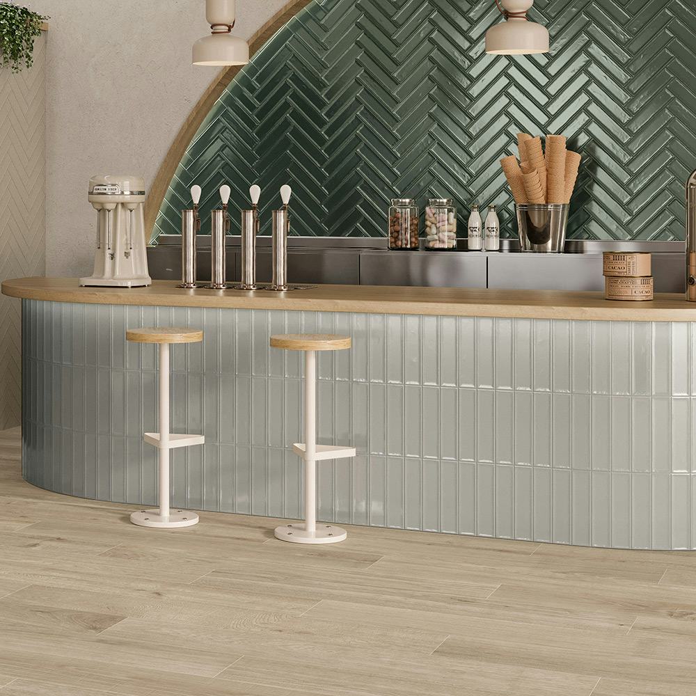 Kakel Tenfors Jewell Pearl Blank 7,5x30 cm