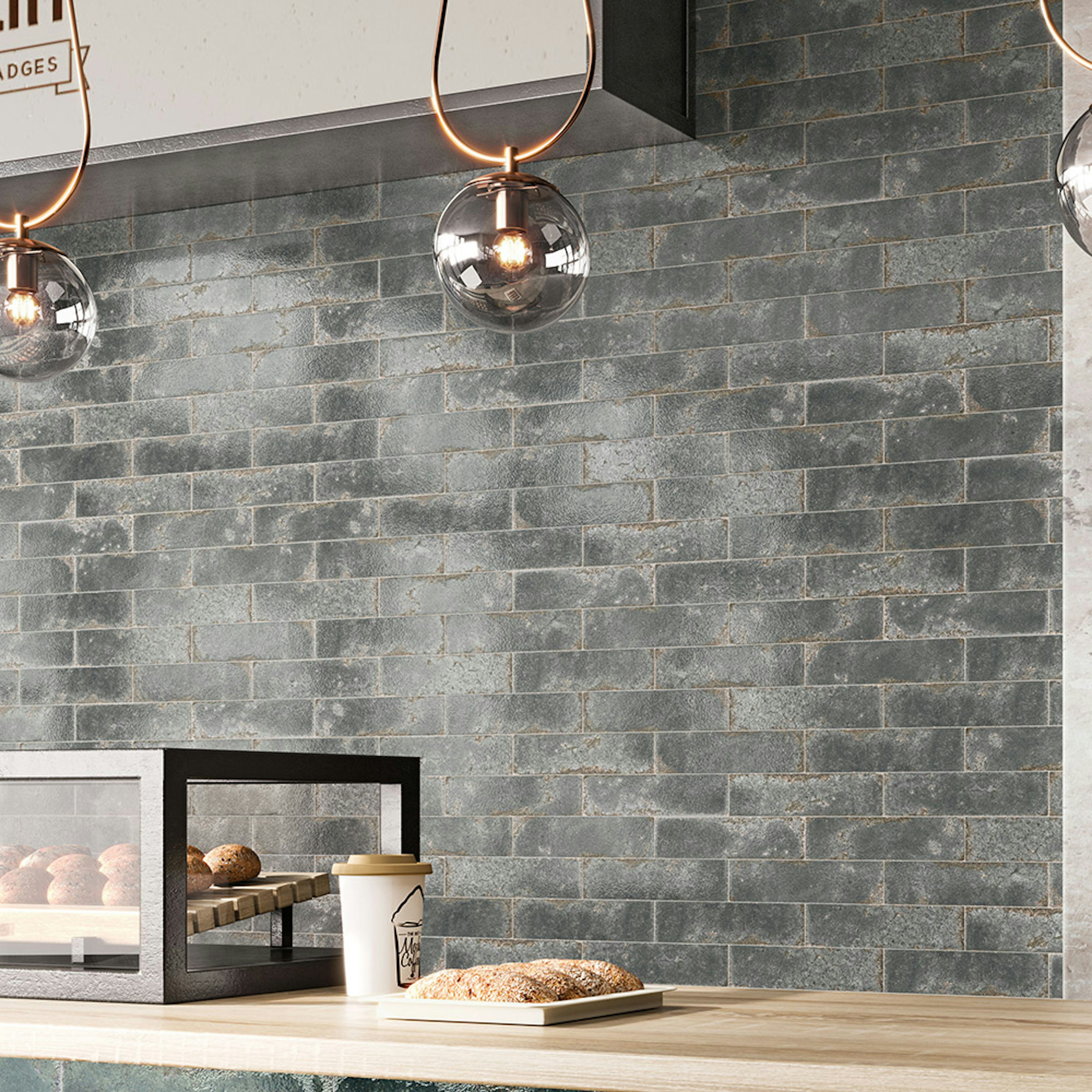 Kakel Tenfors Vibrant Grey Blank 7x28 cm