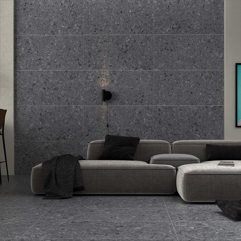 Klinker Tenfors Flodsten Night 60x60 cm