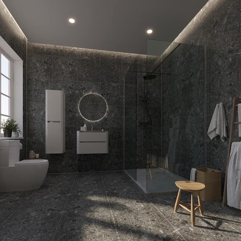 Klinker Tenfors Flodsten Night 60x60 cm