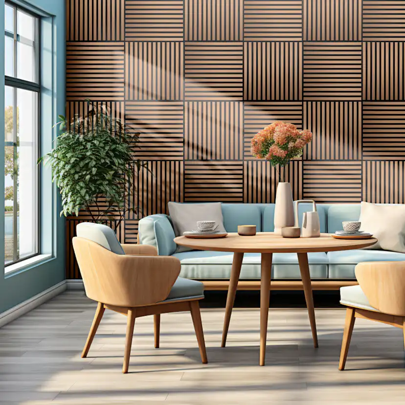 Akustikpaneler NQD Smartwall Fyrkantiga 4-Pack Rak