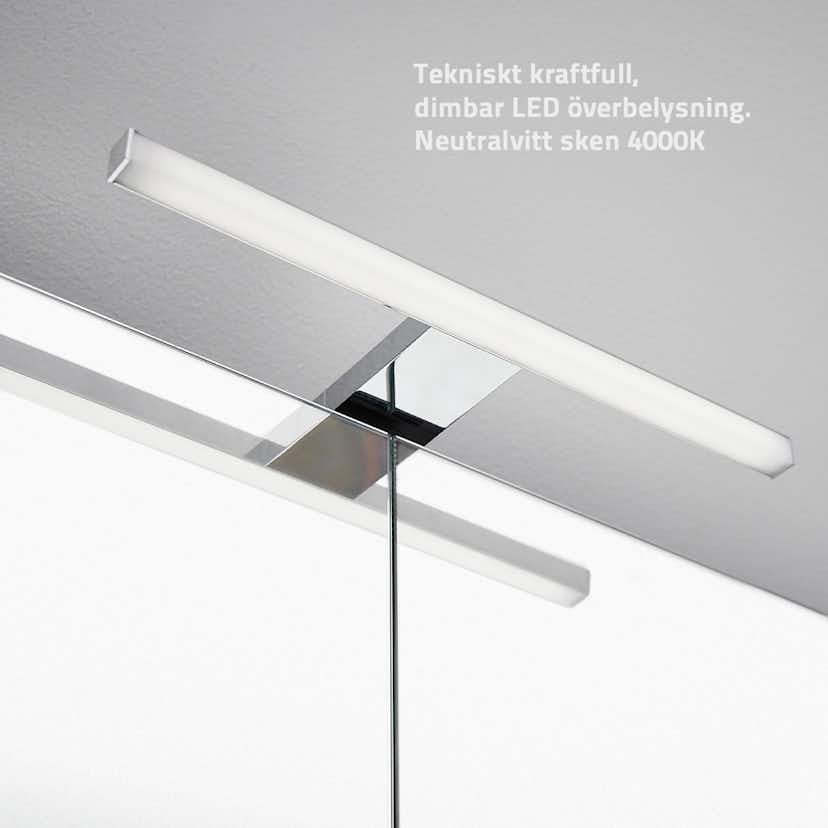 Möbelpaket Miller Badrum New York 600 med Tvättställ och Spegelskåp