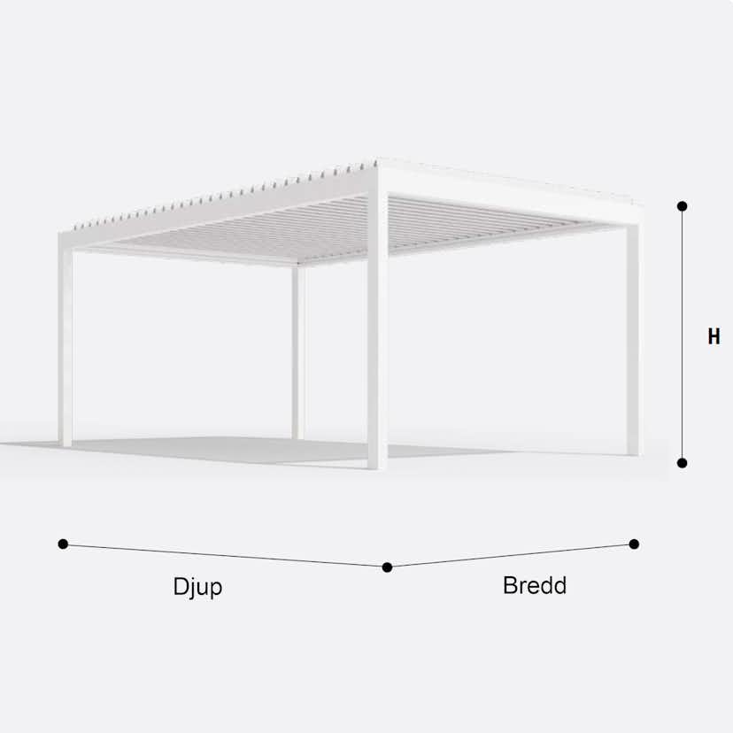 Aluminiumpergola Allvy Sunroom Orienta