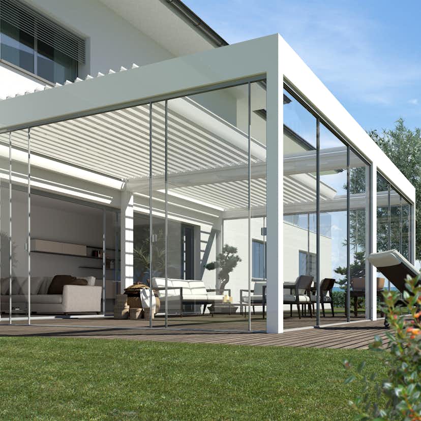 Aluminiumpergola Allvy Sunroom Oskura XL