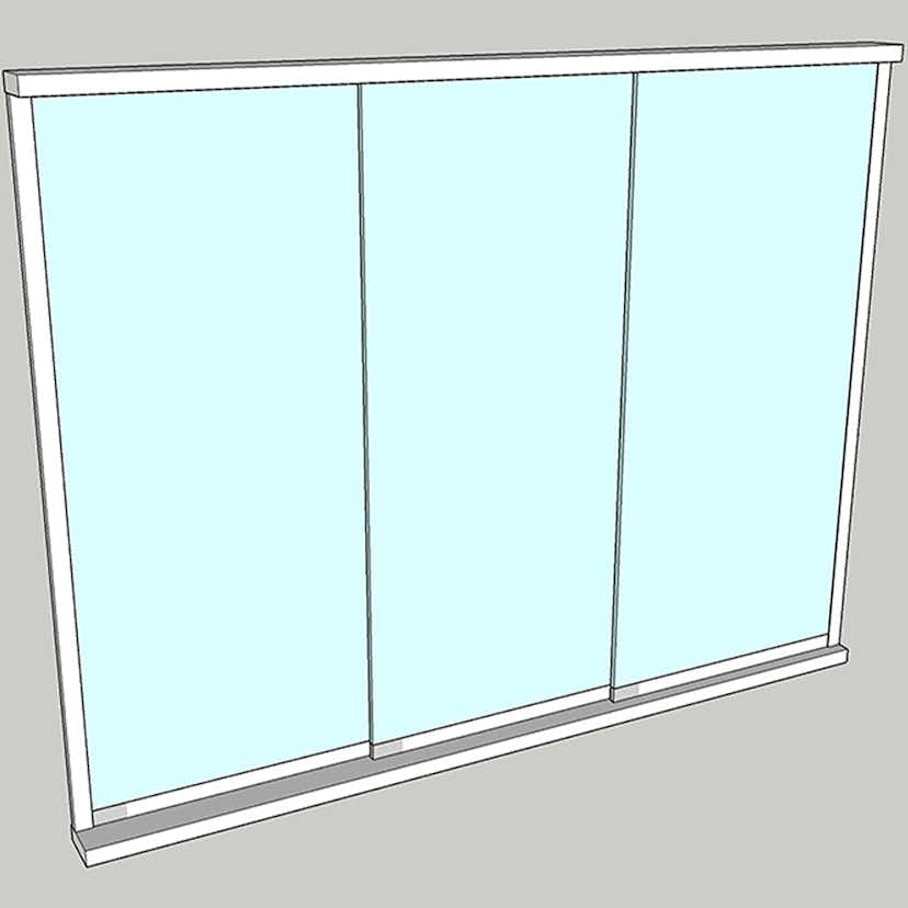 Vikparti Allvy Sunroom s75 3-Glas 3-Delad