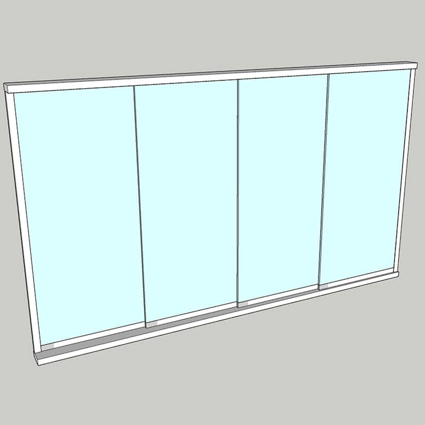 Skjutparti Allvy TuttoVetro Slide 4-Delad