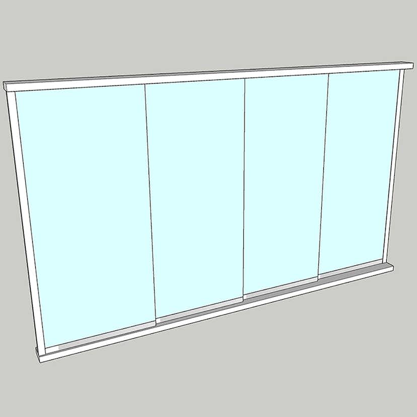 Vikparti Allvy Sunroom s75 3-Glas 4-Delad