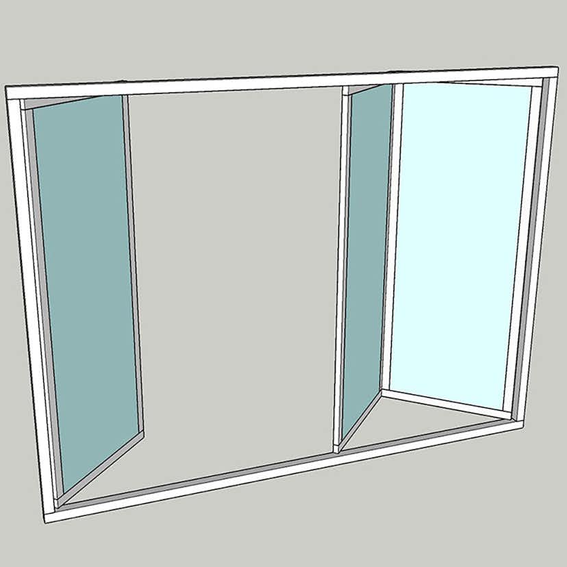 Vikparti Allvy Sunroom s75 3-Glas 3-Delad