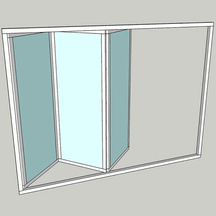 Vikparti Allvy Sunroom s75 3-Glas 3-Delad