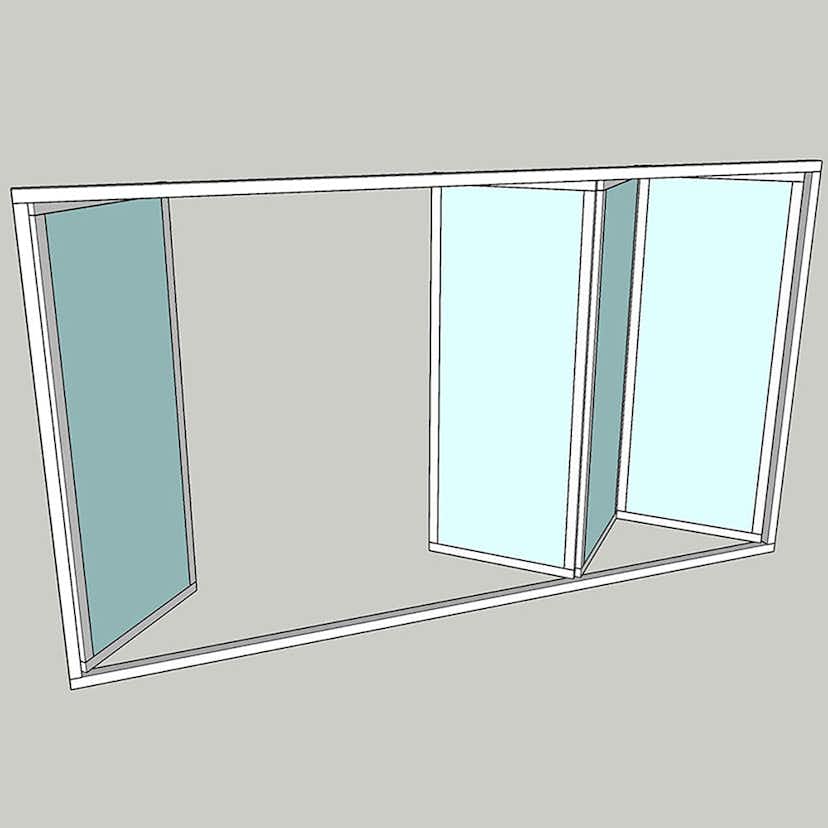 Vikparti Allvy Sunroom s75 3-Glas 4-Delad