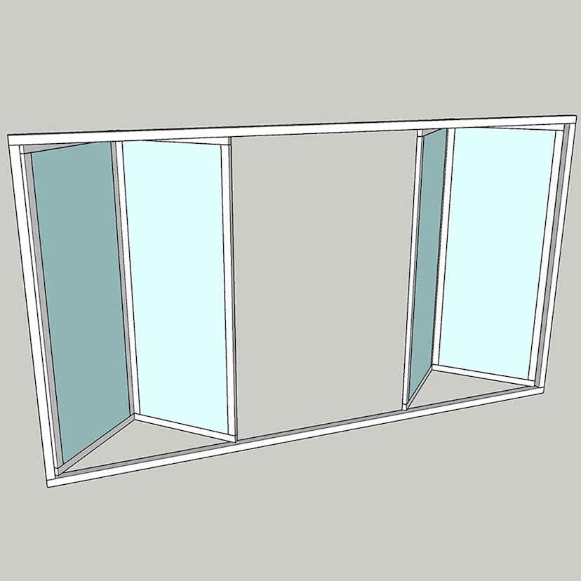 Vikparti Allvy Sunroom s75 3-Glas 4-Delad