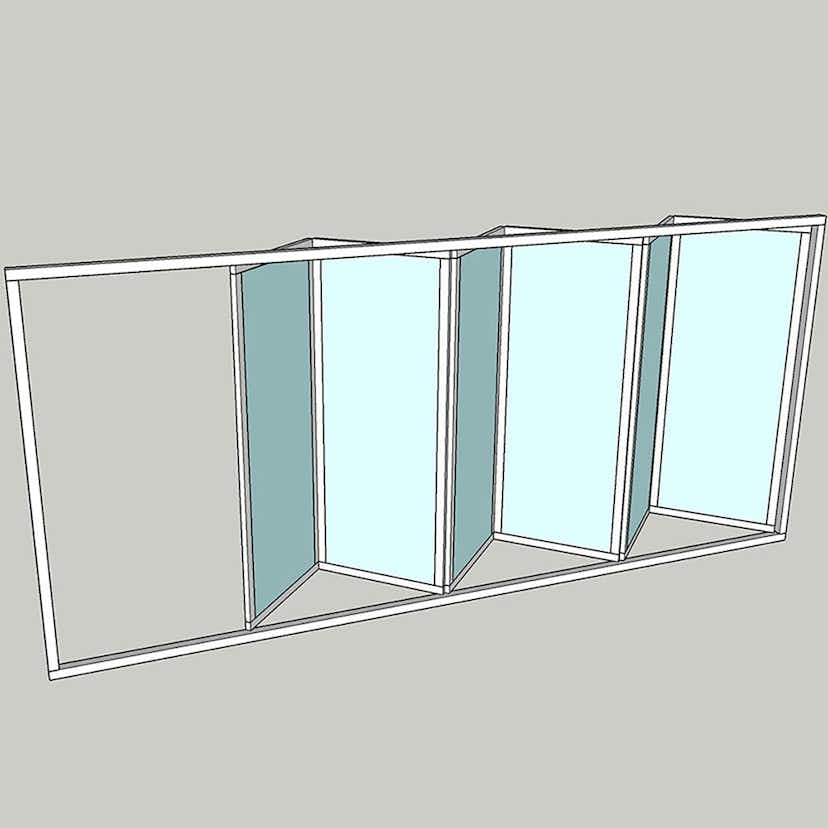 Vikparti Allvy Sunroom s75 3-Glas 6-Delad