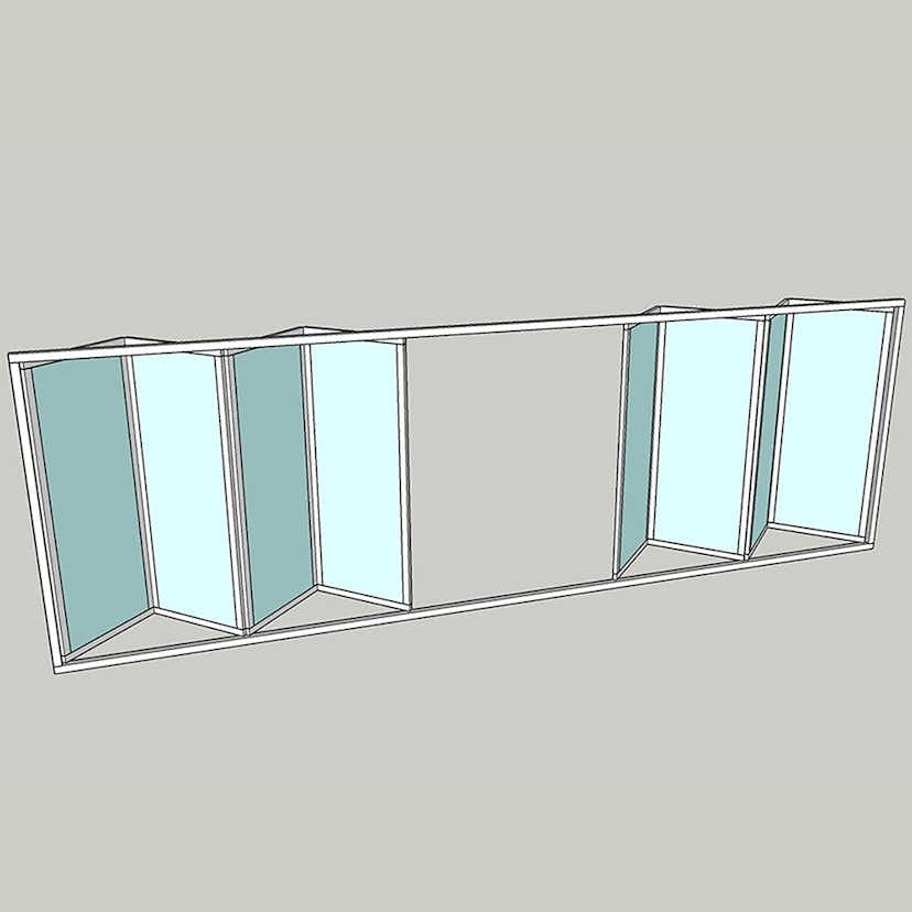 Vikparti Allvy Sunroom s75 3-Glas 8-Delad