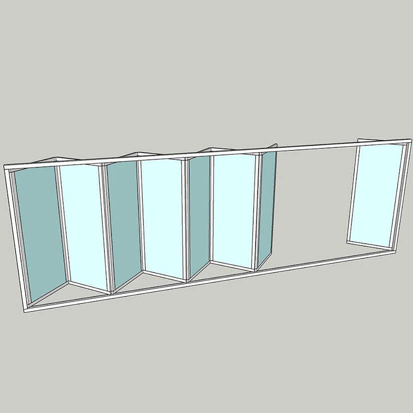 Vikparti Allvy Sunroom s75 3-Glas 8-Delad