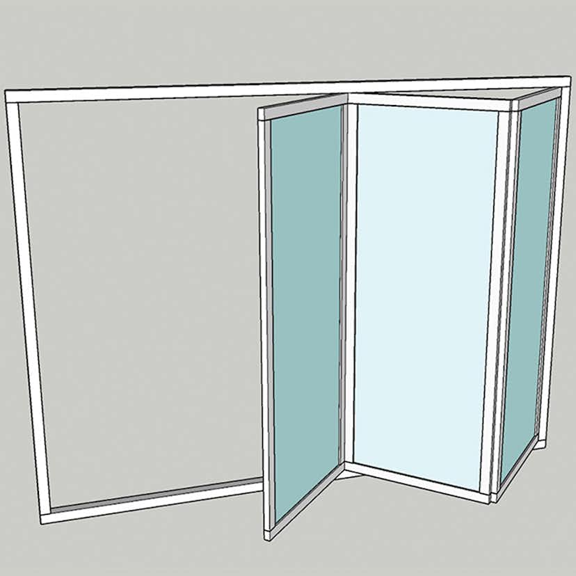 Vikparti Allvy Sunroom s75 3-Glas 3-Delad