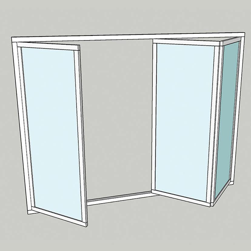 Vikparti Allvy Sunroom s75 3-Glas 3-Delad