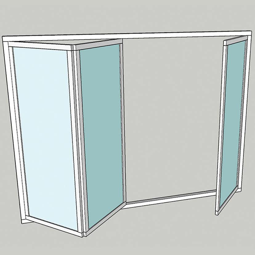 Vikparti Allvy Sunroom s75 3-Glas 3-Delad