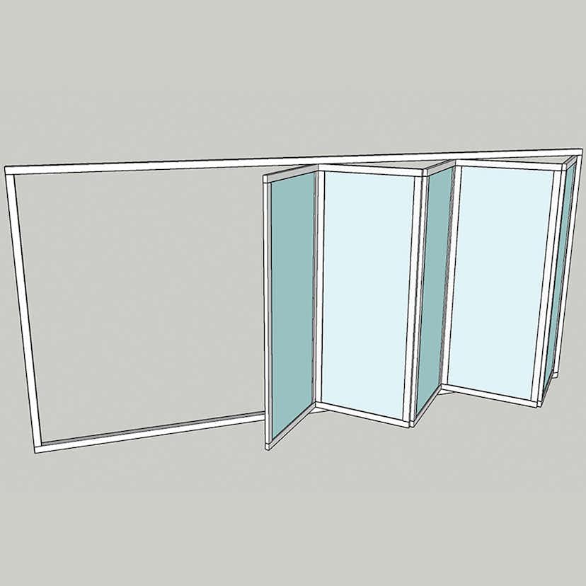 Vikparti Allvy Sunroom s75 3-Glas 5-Delad