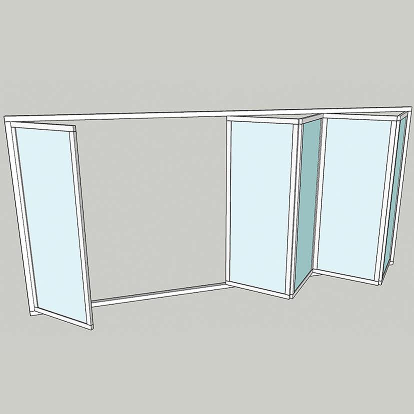 Vikparti Allvy Sunroom s75 3-Glas 5-Delad